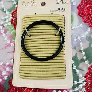 🆓free* Gold and Black Hair Elastic Set